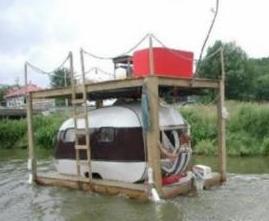 If the flood ever comes to Longford... one man has the Ark built... and its for sale on DoneDeal...
