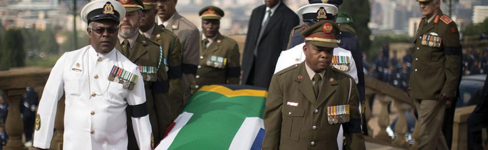 Nelson Mandela- set to be buried in South Africa, let us hope the country learns from his leadership, and does not descend into the warfare either on a large or small scale as Ireland did on independence.