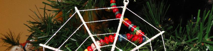 Spiders Web on the Christmas Tree