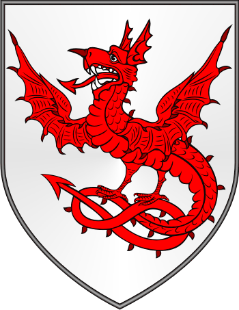 The arms of the Drake family of Drakesrath in Meath, also the arms of Drake of Ashe