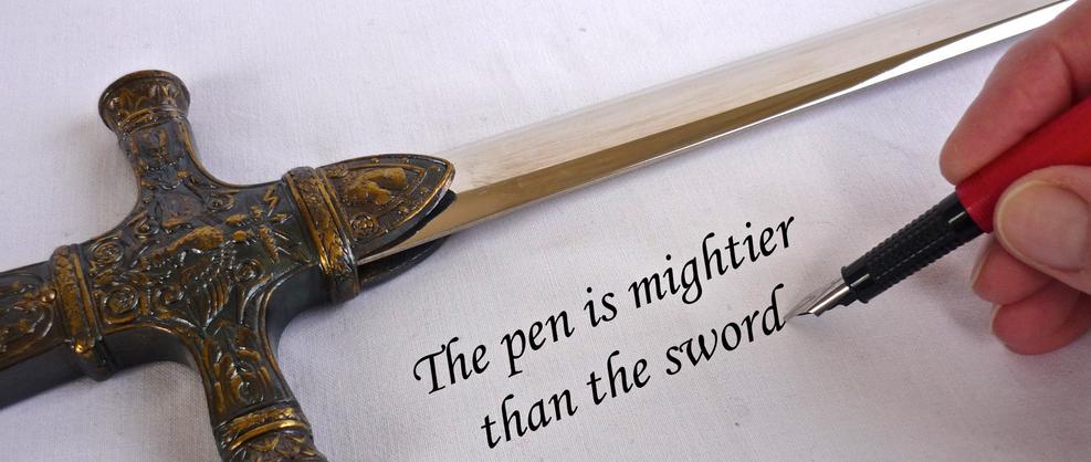 The sword seals the victory, but the pen signs the peace.