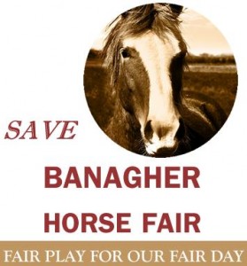 Save the Fair - A Facebook camapign to save the Banagher Horse Fair has been started, after the standoff between the Guardai and Dept of Agriculture on one side and locals and traders on the other.