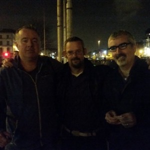 David Mallaghan and Tomas O Carthaigh and Richard Brennan of the Tullamore Rhymers Club