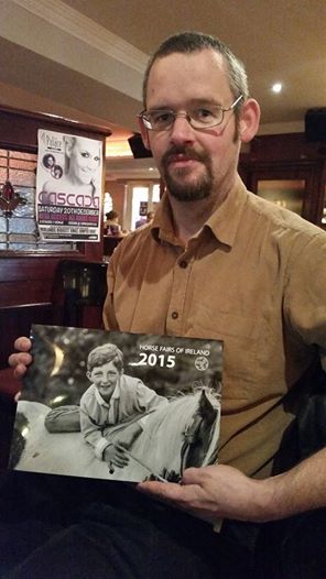 Tomas with the 2015 calender from Horse Fairs of Ireland