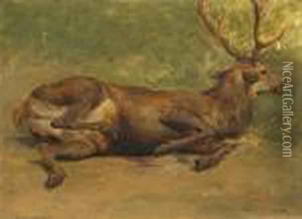 Wounded Stag - Rosa Bonheur