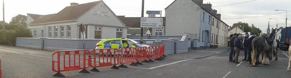 Banagher Horse Fair - early in the morning of the 2015 Horse Fair