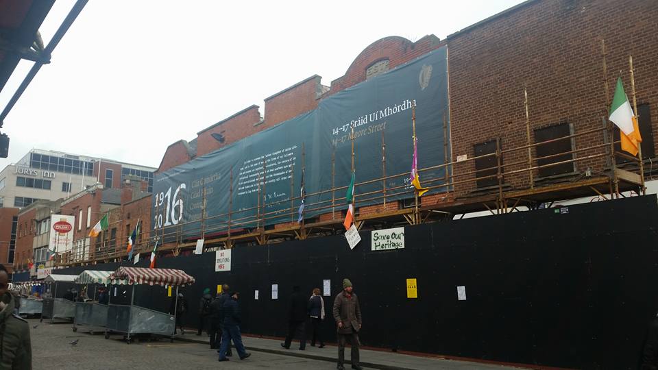 The site of the last stand of the 1916 Rebellion: developers want to tear most of it down. It is quiet this morning...