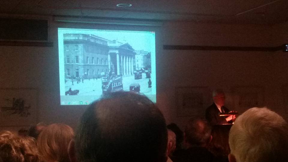 General James P Cullen speaking at Offaly Historical Society about the Easter 1916 Rebellion