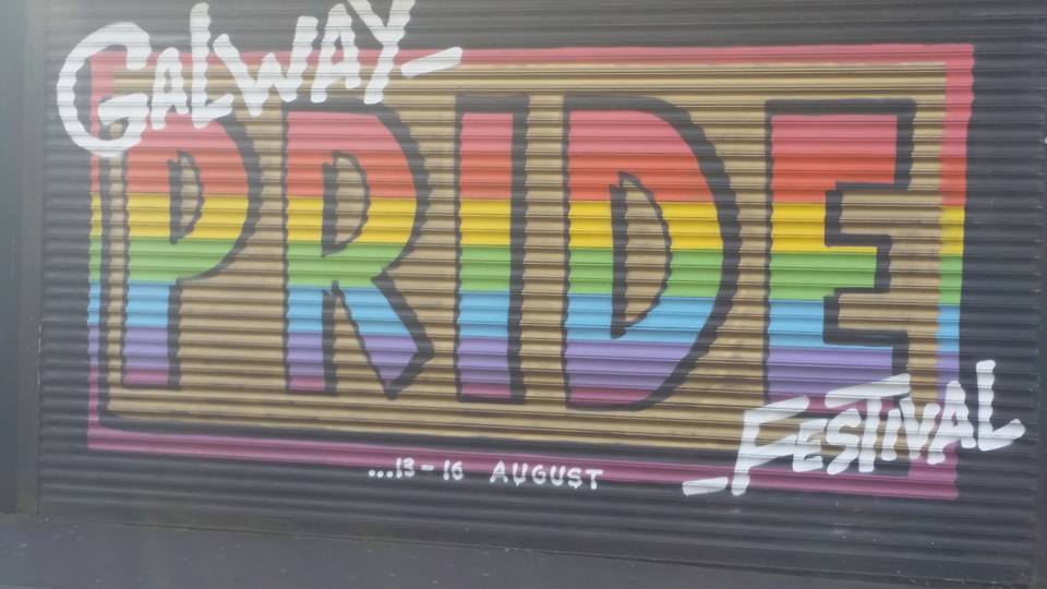 Galway Pride sign from last 2015