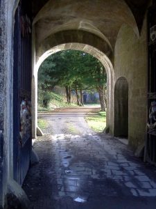 In this archway the three Republican prisoners were executed by Free State forces at Birr Castle