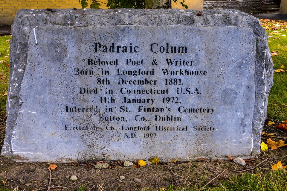 Stone to Padraic Colum in Longford - photo by Lalin Swaris